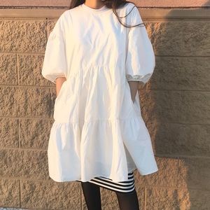 A NEW DAY cream color midi dress
